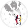 deadpool and wolverine guardian crest oi wall clock