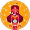 wonder woman minimal abstract e2 wall clock