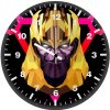 thanos low poly art v2 wall clock