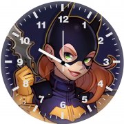 batgirl with batarang minimal ps wall clock