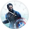 captain america beard art s7 wall clock