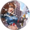 captin girl rl wall clock