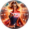 marvel comics might of captain marvel im wall clock