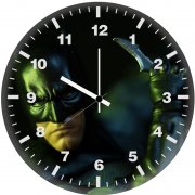 batman holding bat sign 37 wall clock
