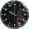 venom closeup art uh wall clock