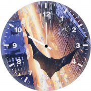 batman cape flying artwork os wall clock