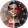 black and blue superman wg wall clock