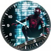 spider man neon x9 wall clock