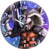 rocket raccoon art 3t wall clock