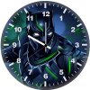 black panther illustration dg wall clock
