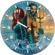 aquaman and mera guardians of atlantis pt wall clock