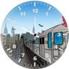 spider man day in queens vu wall clock