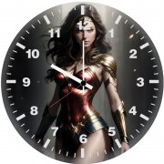 wonder woman warrior for justice r0 wall clock