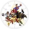 justice league dc comic artwork 3b wall clock