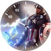 captain america with thor hammer u3 wall clock
