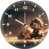 chibi jokers laughs if wall clock