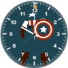 captain america minimalism ry wall clock