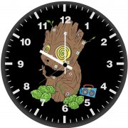 baby groot high minimal uk wall clock