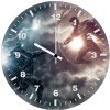 god vs man mt wall clock