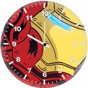 iron man comic cartoon art fe wall clock