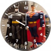 batman superman toys jn wall clock