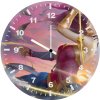 wonder woman colorful art jj wall clock
