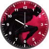 the bat neon noir pu wall clock