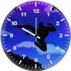 black panther noise minimal qr wall clock