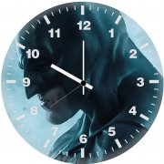 batman moon behind up wall clock