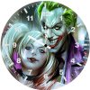 joker harley quinn artwork s1 wall clock