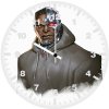 cyborg minimal cartoon 6v wall clock