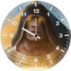 black adam rock hoodie art ko wall clock