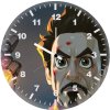 iron man gauntlet cartoon art bn wall clock