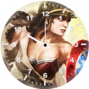 wonder woman warrior gm wall clock