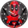 deadpool abstract artwork bn wall clock