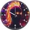 captain marvel new artworkss cc wall clock