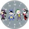 batman batgirl joker harley quinn artwork 8t wall clock