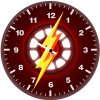 iron flash artwork 30 wall clock