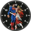 superman and supergirl minimalism artwork 3r wall clock