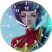 5k captain marvel art 4v wall clock