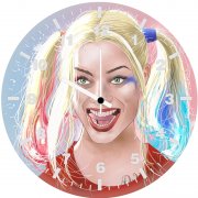 harley quinn artwork dg wall clock