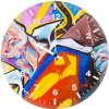 superman painting art hw wall clock