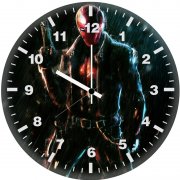 red hood justice from the shadow ox wall clock