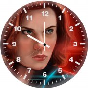 black widow latest art 6s wall clock