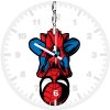 spiderman illustration minimalist cn wall clock