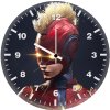 captain marvel comic art aw wall clock