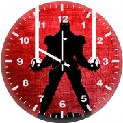 iron man red xx wall clock