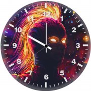 captain marvel new artworkss cc wall clock