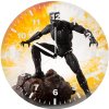 black panther action figure ob wall clock