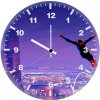 spider man jump 6e wall clock